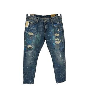 NWT’S Polo Ralph Lauren Astor Slim Boyfriend Painter distressed, Grunge Denim 30